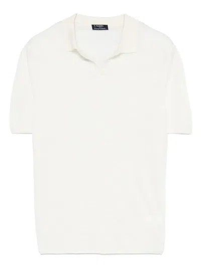 Barba Napoli Linen T-shirt In White