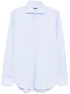 Barba Napoli Barba Button-down Cotton Shirt In Blue