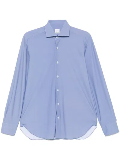 Barba Napoli Long-sleeve Shirt In Blue
