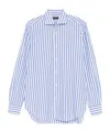 Barba Napoli Long-sleeved Shirt In Blue