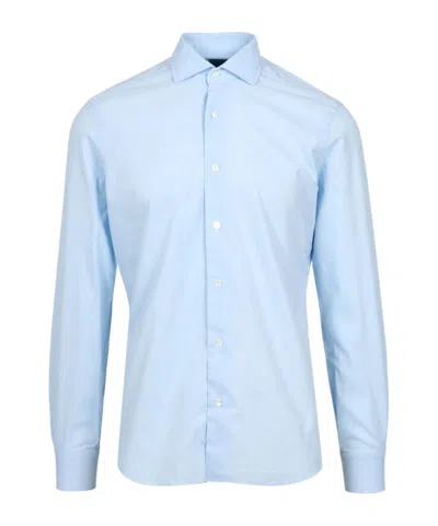 Barba Napoli Long-sleeved Shirt In Blue