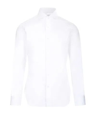 Barba Napoli Long-sleeved Shirt In White