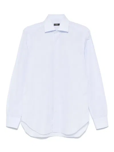 Barba Napoli Long-sleeves Shirt In Blue