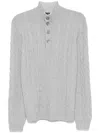Barba Napoli Lupo Sweater In Grey