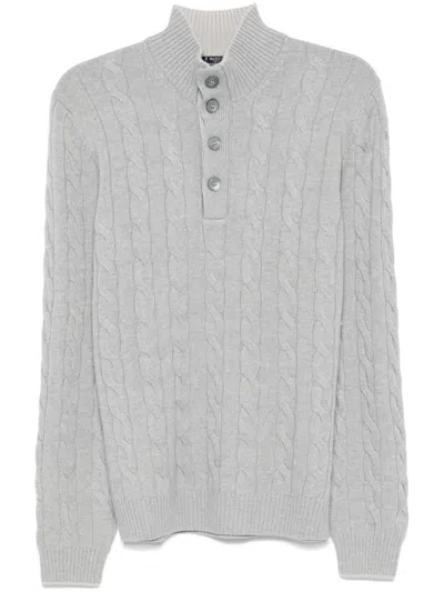 Barba Napoli Lupo Sweater In Grey