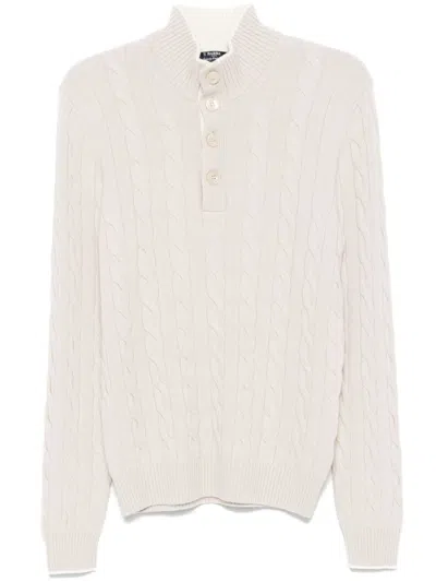 Barba Napoli Lupo Sweater In Neutrals