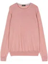 Barba Napoli Barba Round Neck Sweater In Pink