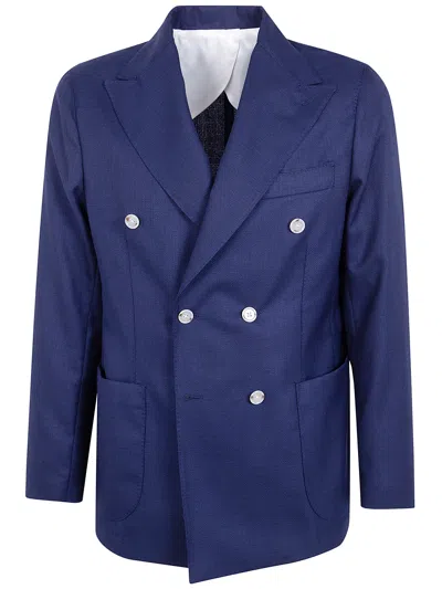 Barba Napoli "bactive" Double Opsak Jacket In Blue