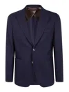 Barba Napoli Bactive Mono Jacket In Blue