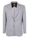 Barba Napoli Bactive Mono Pocket Blazer In Gray