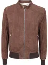 Barba Napoli Barba Biker Sport Jacket Clothing In Brown