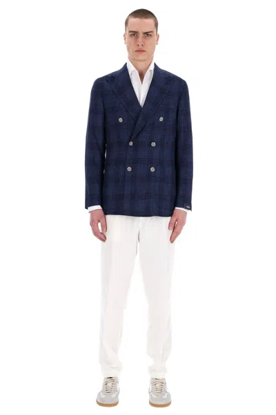 Barba Napoli Barba Classic Mini Jacket For Men In Blue