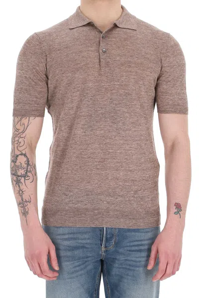 Barba Napoli Barba Classic Mini T-shirt For Men In Brown