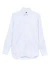 Barba Napoli Barba Long Sleeve Shirt With Semi-rigid Collar And Buttons In Blue