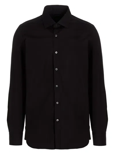 Barba Napoli Barba Cotton Poplin Shirt In Multi