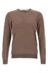 Barba Napoli Luxurious Wool-silk Blend Crew-neck Sweater
