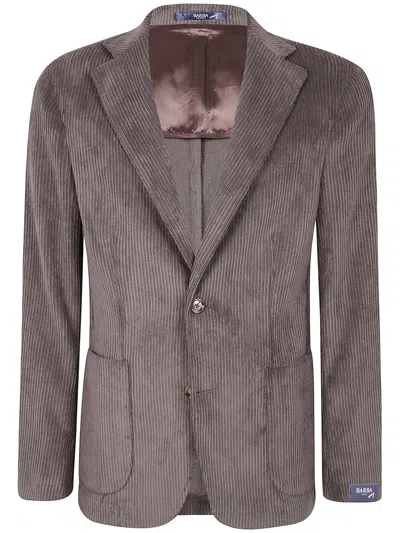 Barba Napoli Barba "easy Mono" Jacket In Brown