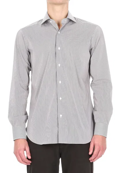 Barba Napoli Barba Fashion Forward Button-up Shirt For Men In Blue