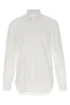 Barba Napoli Honeycomb-pattern Cotton Shirt In White