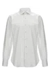 Barba Napoli Tailored Cotton Shirt Buttoned Cuffs In White