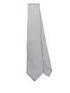 Barba Napoli Barba Light Grey Tie With Subtle Dotted Pattern In Gray