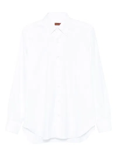 Barba Napoli Barba Long Sleeve Shirt With Semi-rigid Collar And Buttons In Multi