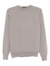Barba Napoli Barba Mens Crewneck Sweater In Gray