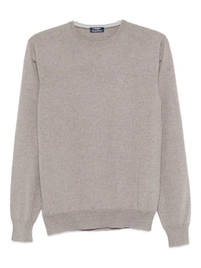Barba Napoli Barba Mens Crewneck Sweater In Gray