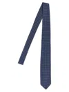 Barba Napoli Slim Pointed Tip Patterned Fabric Tie