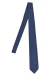 Barba Napoli Pointed Tip Slim Silk Tie With Textured Finish