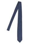 Barba Napoli Slim Pointed Tip Patterned Fabric Tie