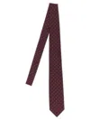 Barba Napoli Slim Pointed Tip Tie With Polka Dot Pattern In Brown