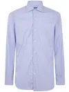 Barba Napoli Barba Poplin Stretch Shirt Clothing In Blue