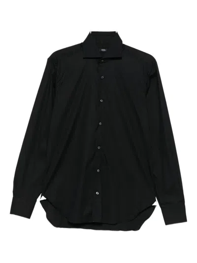 Barba Napoli Long-sleeve Shirt In Black
