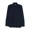 Barba Napoli Long-sleeve Button-down Shirt In Blue
