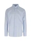 Barba Napoli Classic-collar Cotton Shirt In Blue