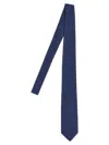 Barba Napoli Pointed Tip Slim Silk Tie With Textured Finish In Black