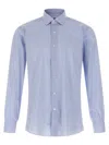 Barba Napoli Barba Slim Fit Striped Cotton Poplin Shirt In Blue