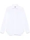 Barba Napoli Seersucker Shirt In White