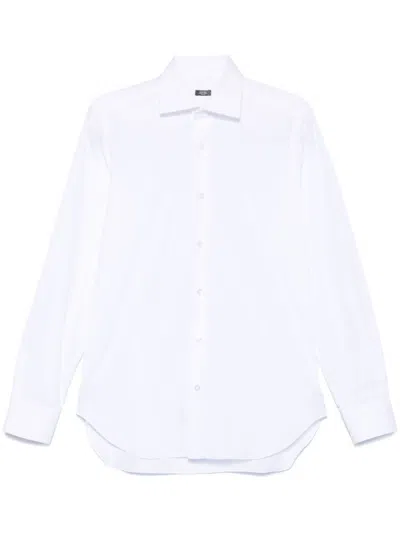 Barba Napoli Barba Tailored White Shirt With Crisp Collar