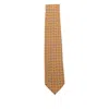 Barba Napoli Patterned Silk Te In Gold
