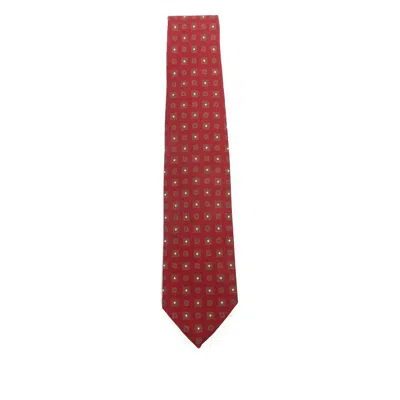 Barba Napoli Patterned Tie In Red