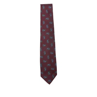 Barba Napoli Paisley-print Tie In Red