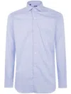 Barba Napoli Button-down Cotton Shirt In Blue