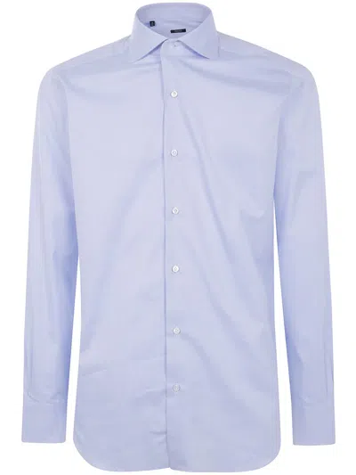 Barba Napoli Barba "twill" Shirt Clothing In Blue