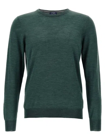 Barba Napoli Barba Wool And Silk Blend Sweater In Green