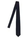 Barba Napoli Slim Wool Tie Textured Fabric In Black