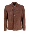 Barba Napoli Beard Brown Jacket With Buttons And Double Pocket In Brown