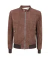 Barba Napoli Barba Biker Sport Jacket Clothing In Brown