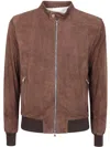 Barba Napoli Barba Biker Sport Jacket Clothing In Dark Brown